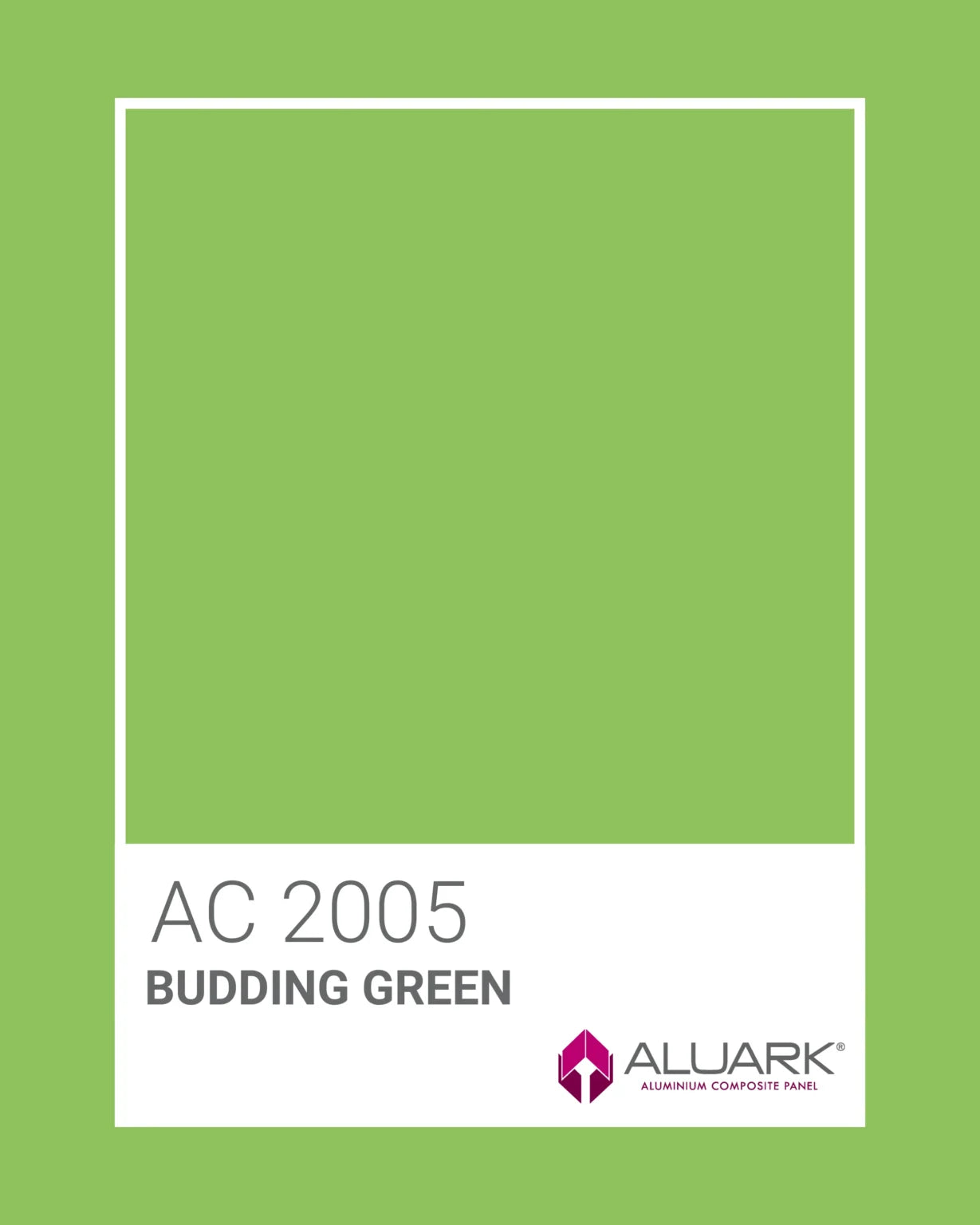 AC 2005 BUDDING GREEN PFC 1500X5500 4MM PVDF Kynar 500