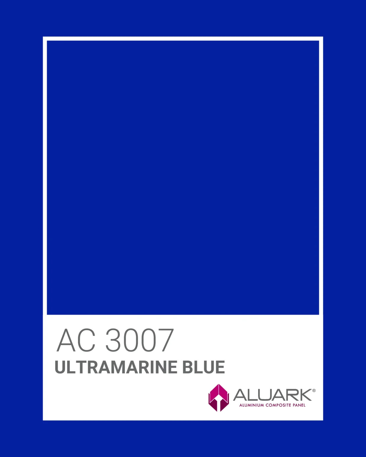 AC 3007 ULTRAMARINE BLUE PFC 1500X5500 4MM PVDF Kynar 500