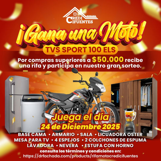 RIFA 24 DICIEMBRE CREDICIFUENTES CERRITO - TERMINOS Y CONDICIONES